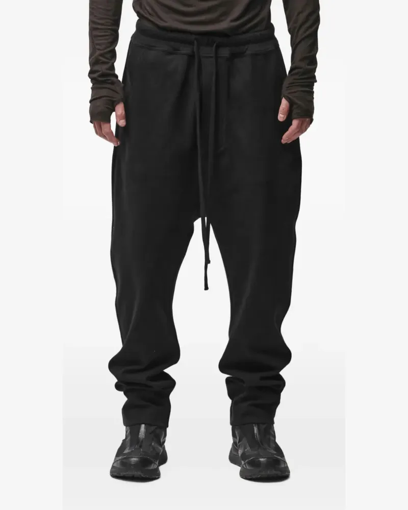 THOM KROM drawstring drop-crotch trousers - Schwarz Schwarz