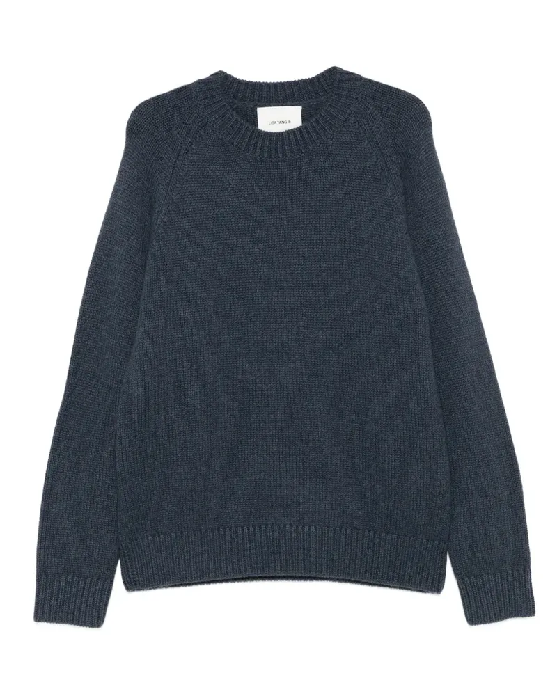 Lisa Yang Kaschmirpullover mit Raglanärmeln - Blau Blau