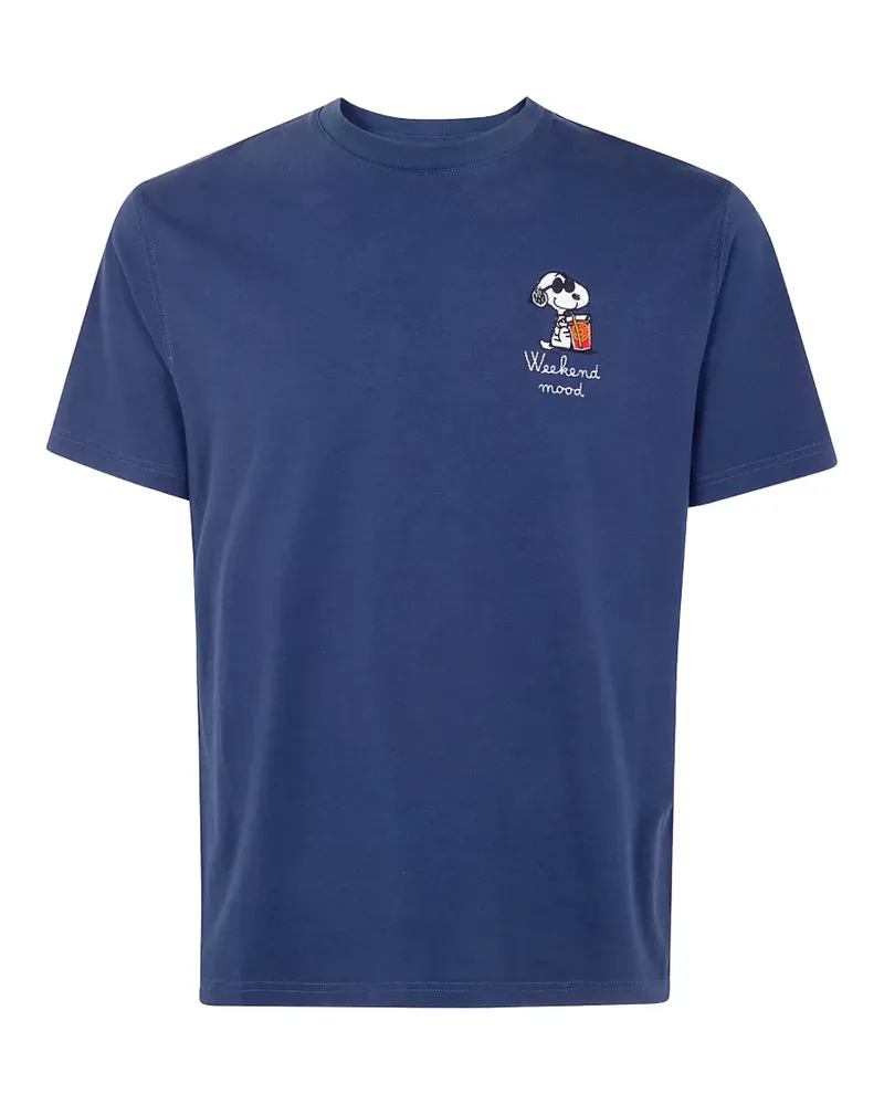 MC2 Saint Barth Besticktes T-Shirt - Blau Blau