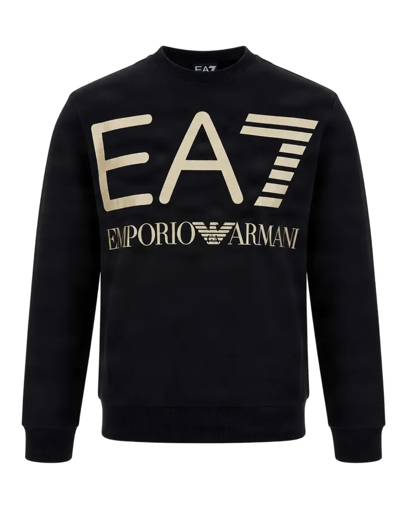 EA7 logo-print sweater - Schwarz Schwarz