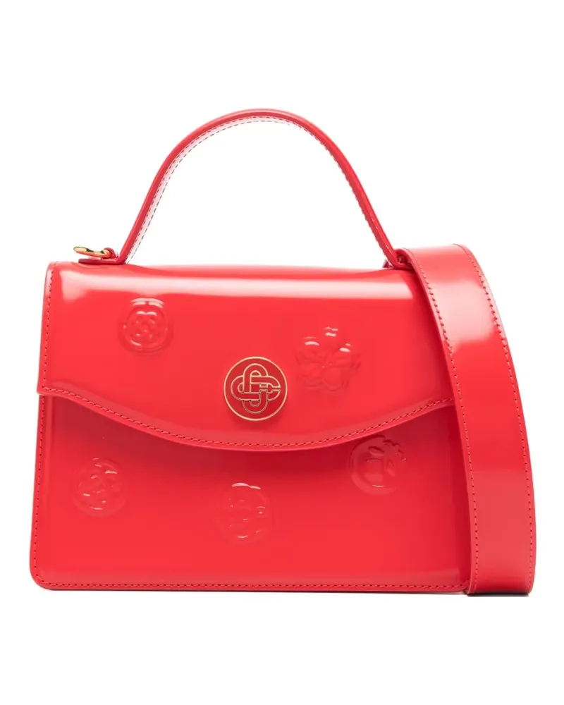 Casablanca Paris Handtasche mit Logo-Schild - Rot Rot