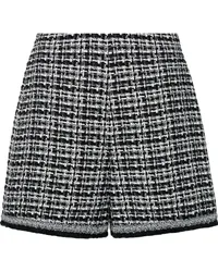 Moncler Tweed-Shorts mit hohem Bund Schwarz