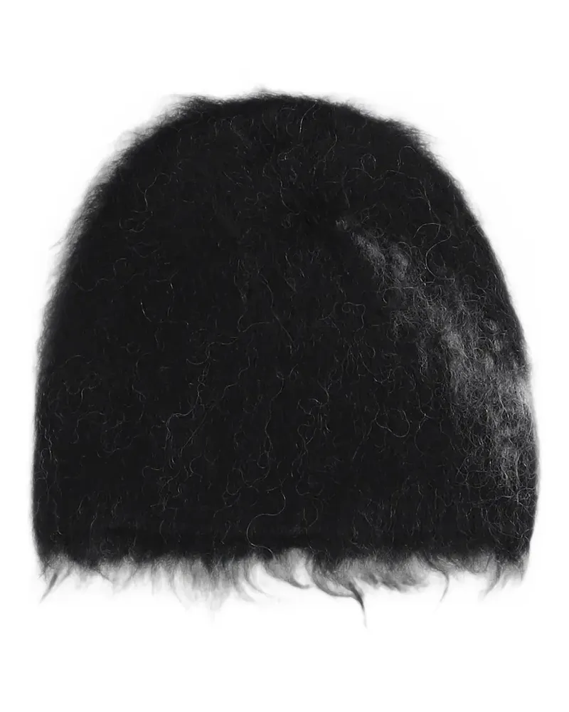 and wander brushed beanie hat - Schwarz Schwarz