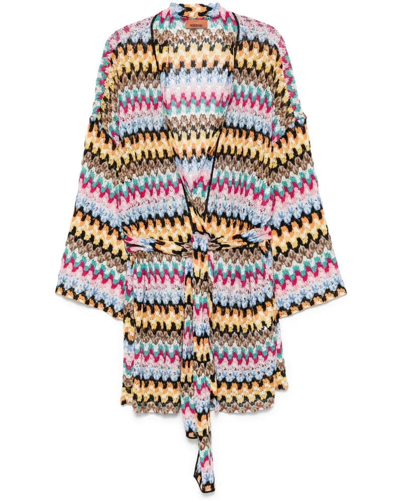Missoni Lamé-Kaftan mit Gürtel - Schwarz Schwarz