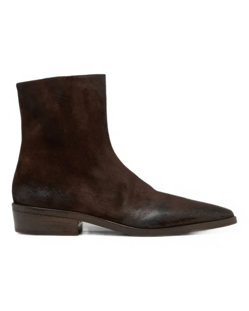 Marsèll Stiefel aus Leder mit Antik-Finish - Braun Braun