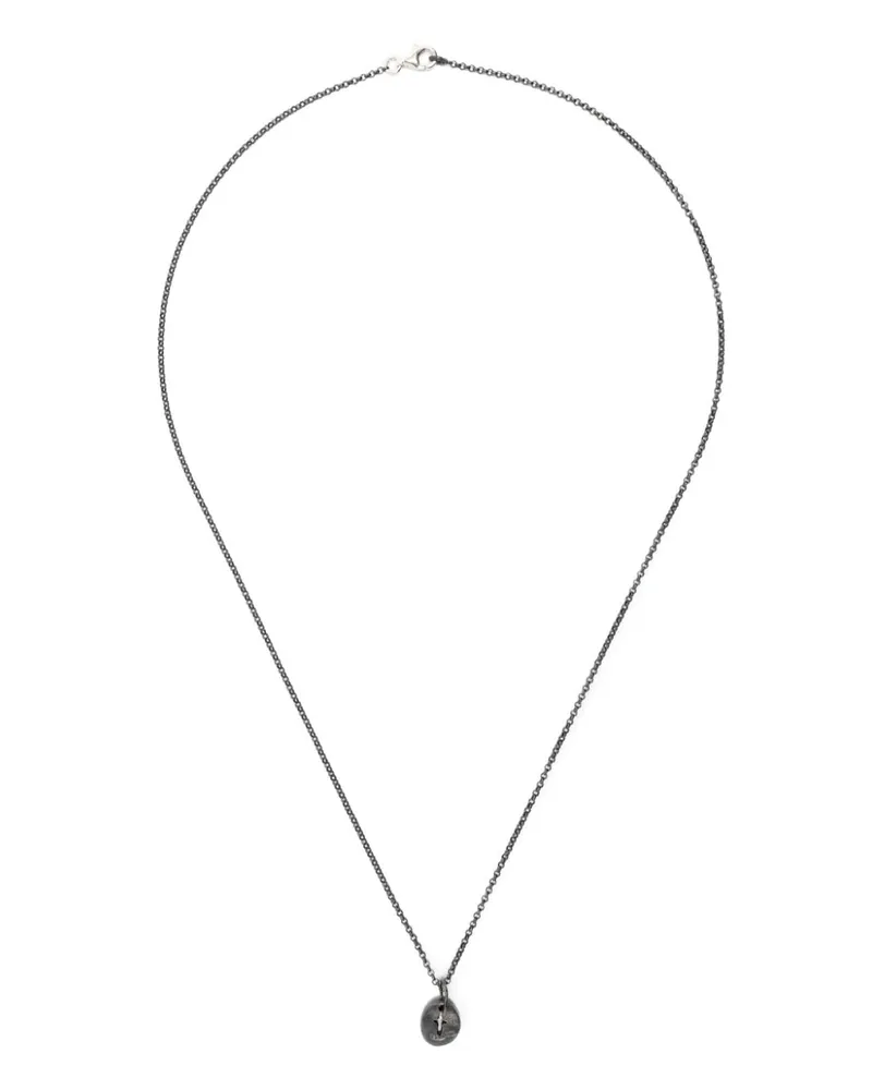 Rosa Maria Halskette aus Sterlingsilber mit Diamanten Silber