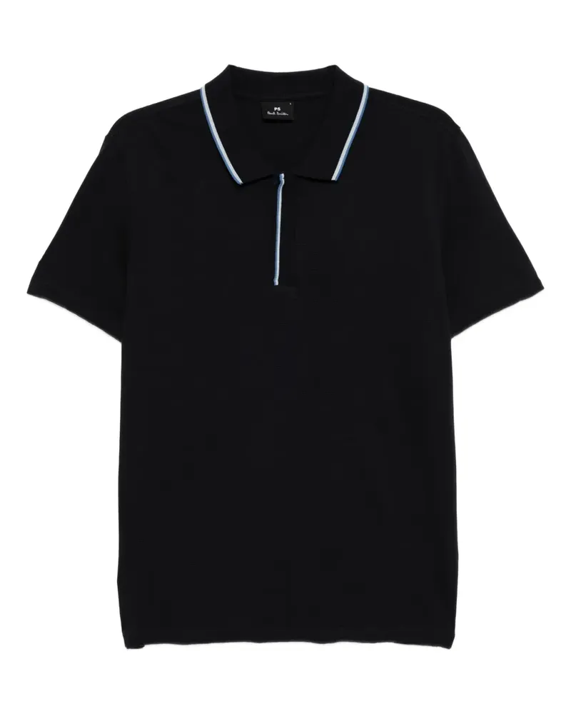 Paul Smith Poloshirt mit Besatzstreifen - Blau Blau