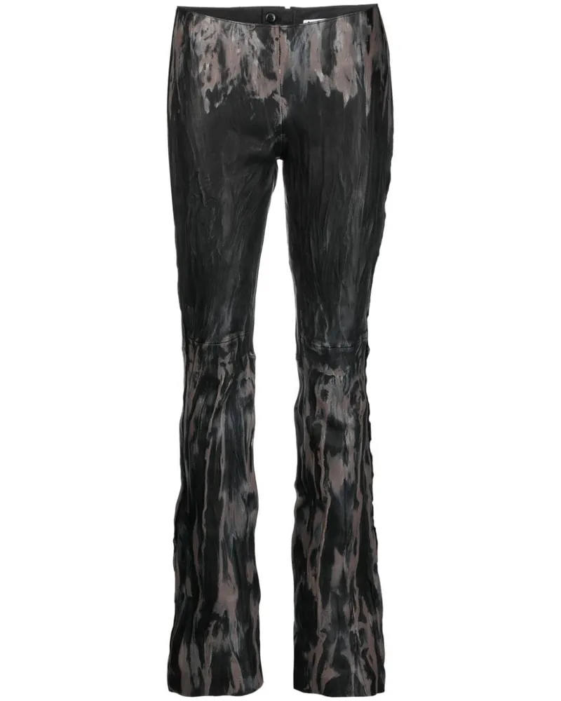 Acne Studios Ausgestellte Hose - Schwarz Schwarz