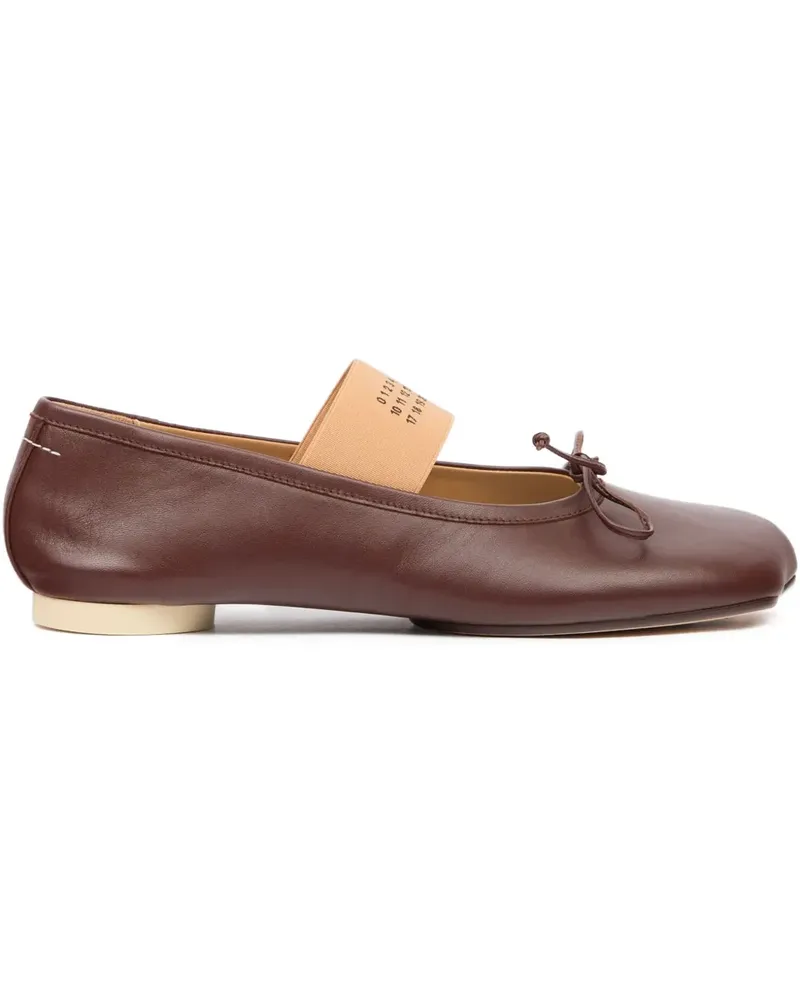 Maison Margiela Anatomic Numeric Ballerinas - Braun Braun