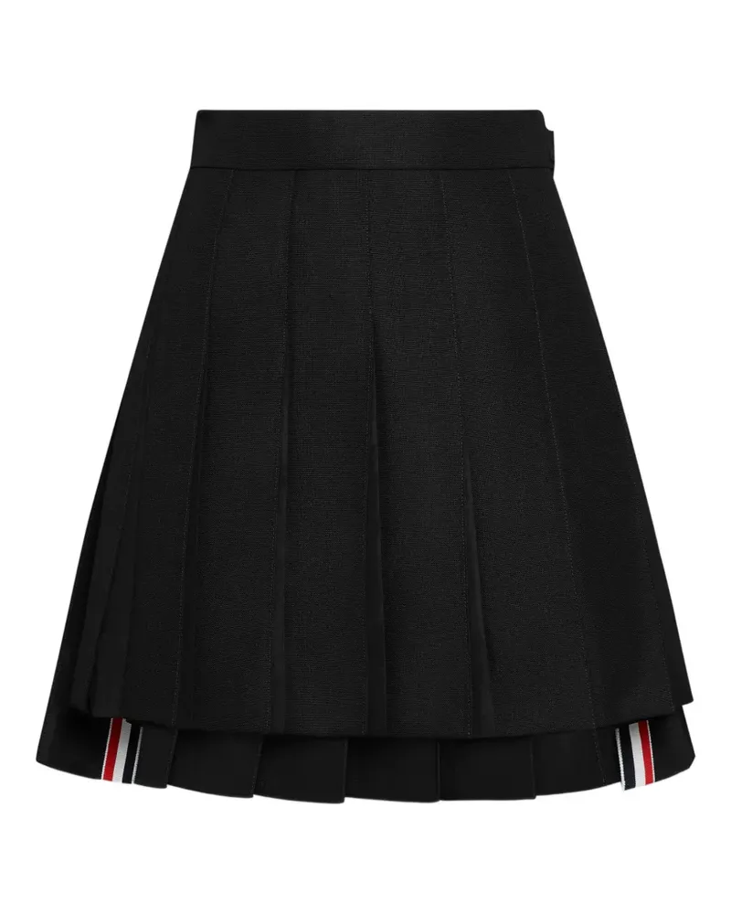 Thom Browne pleated mini skirt - Schwarz Schwarz