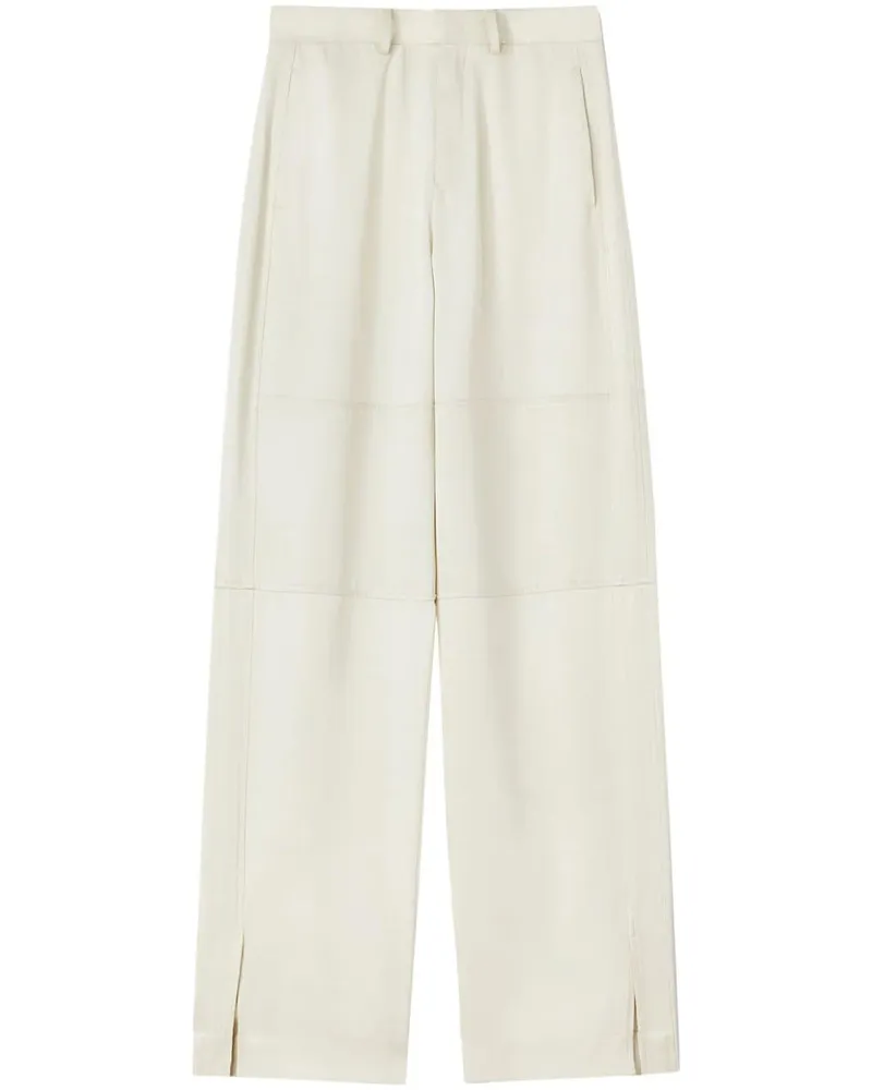 Jil Sander Klassische Hose mit Schlitzdetail - Weiß Weiß