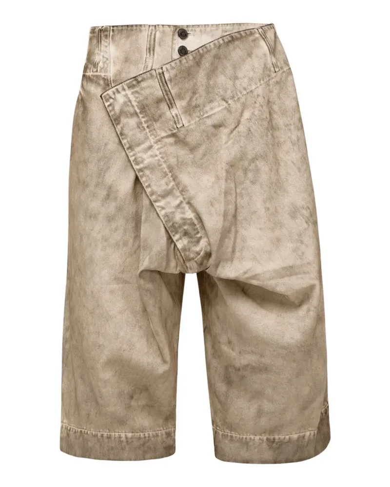 Vivienne Westwood Inferno washed asymmetric shorts - Nude Nude