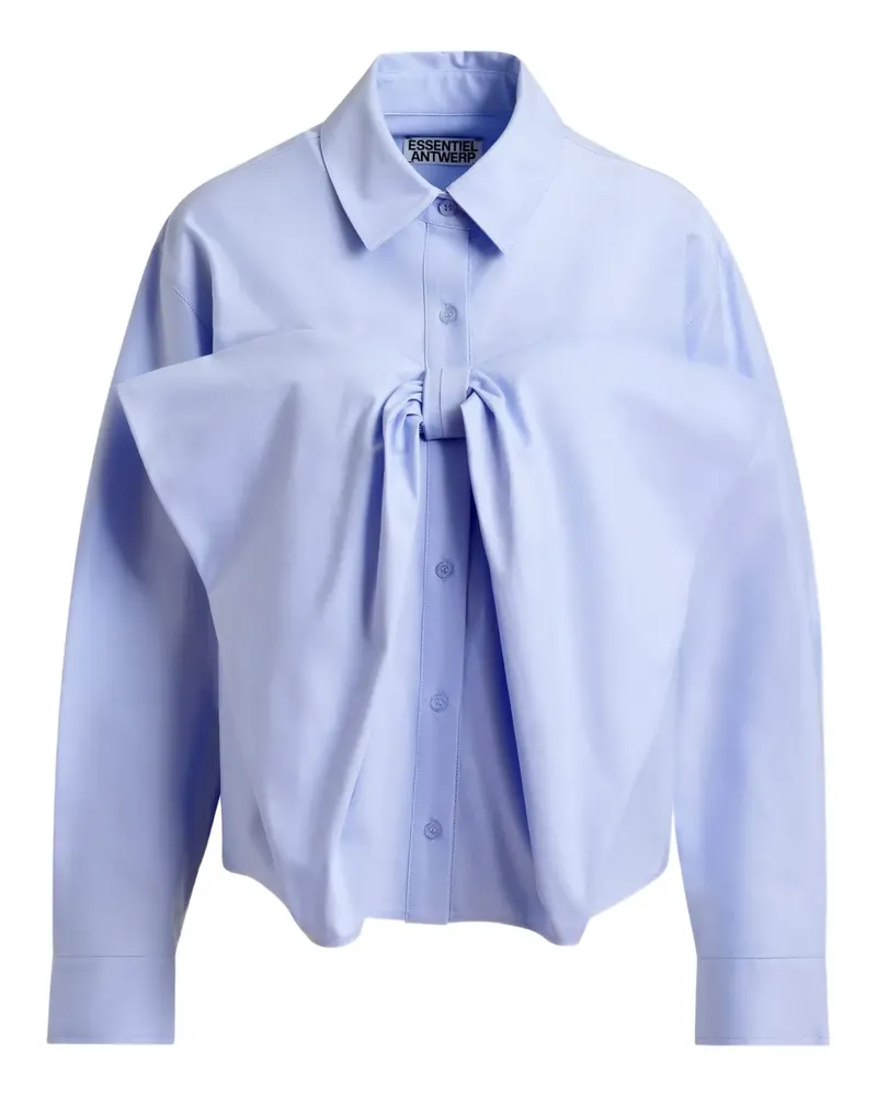 Essentiel Hemd mit Schleife - Blau Blau