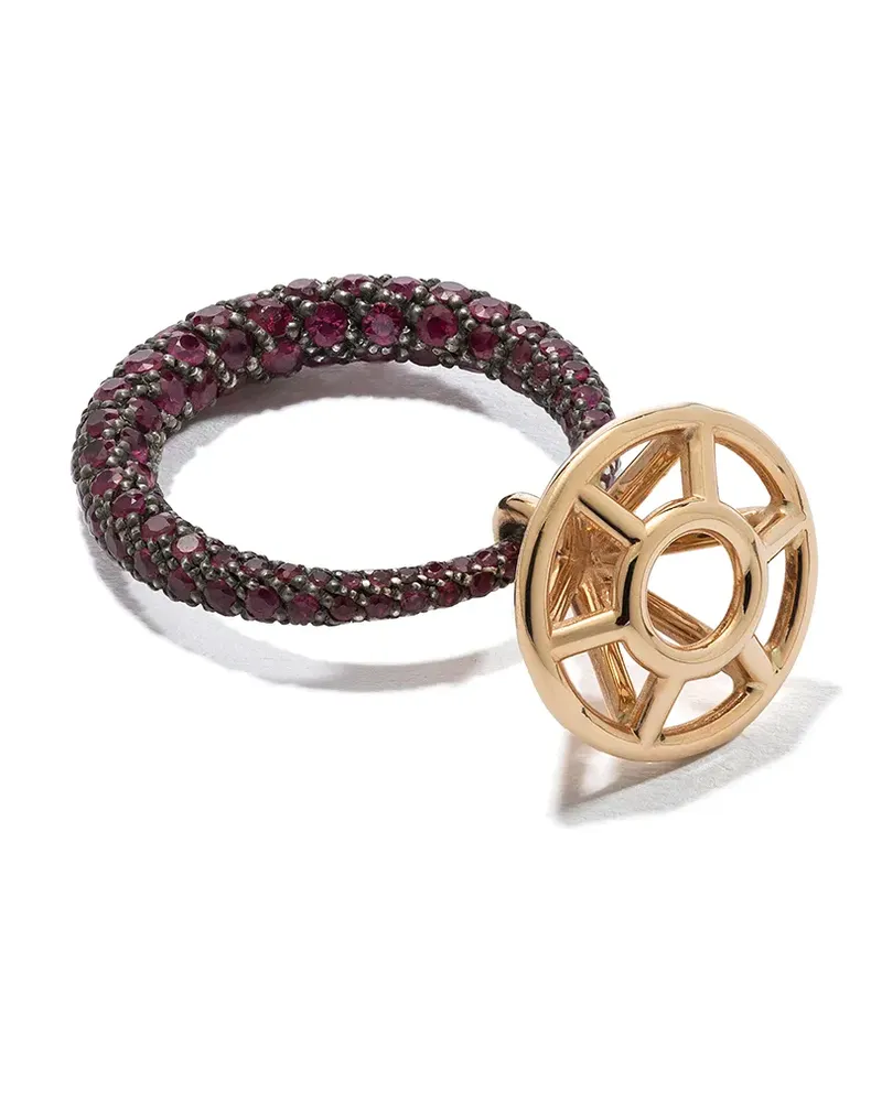 Dalila Barkache 18kt Gelbgoldring mit Rubin Gold