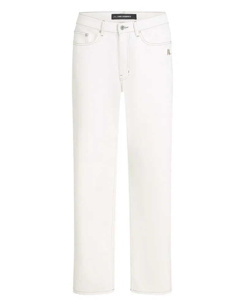 Karl Lagerfeld Jeans mit geradem Bein - Weiß Weiß