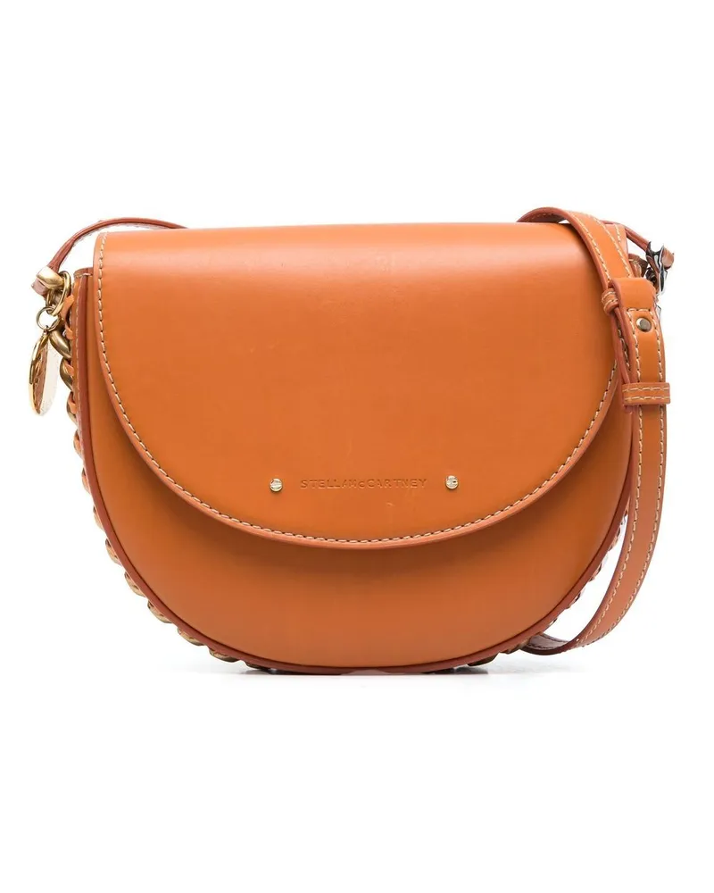 Stella McCartney Schultertasche mit Kettendetail - Orange Orange