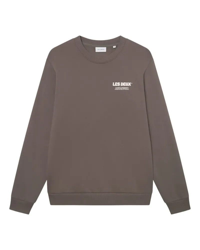 LES DEUX logo sweatshirt - Braun Braun