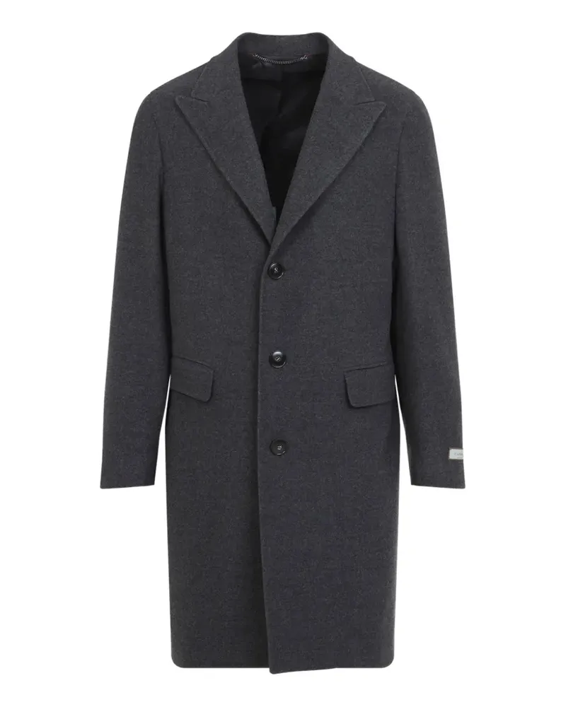 Canali single-breasted wool coat - Grau Grau