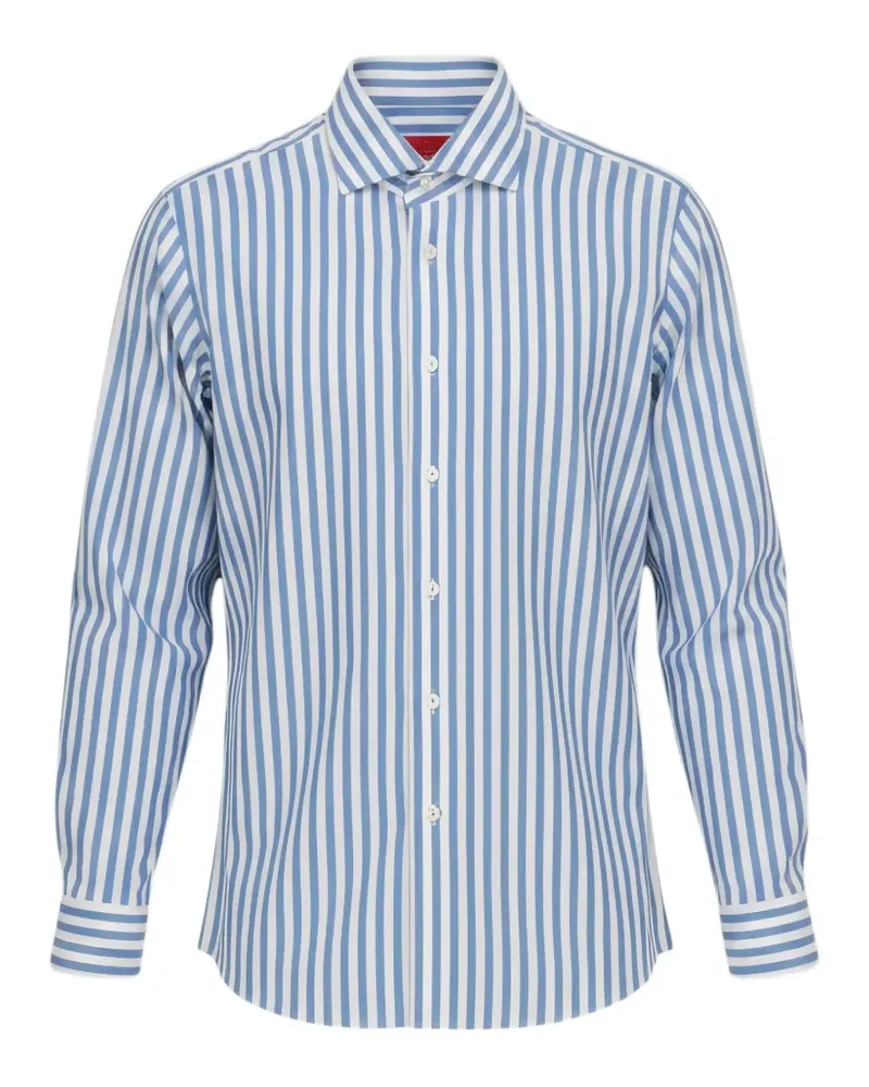 Isaia striped shirt - Weiß Weiß
