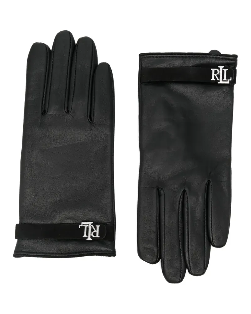 Ralph Lauren Handschuhe mit Logo-Band - Schwarz Schwarz