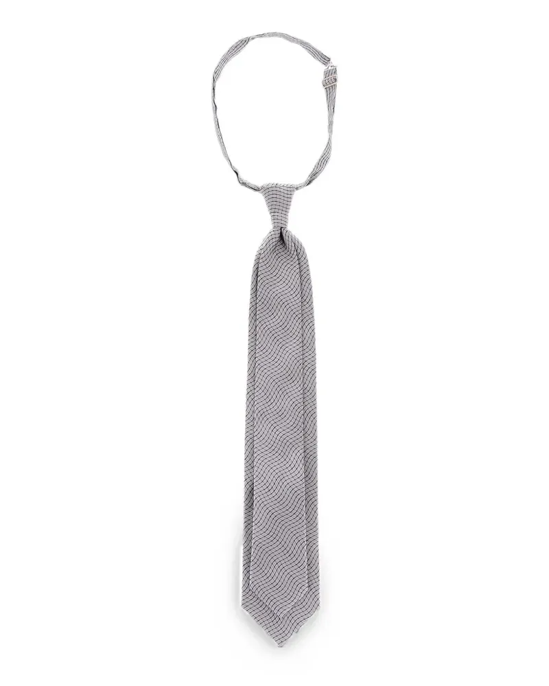 Corneliani Krawatte mit geometrischem Print - Grau Grau