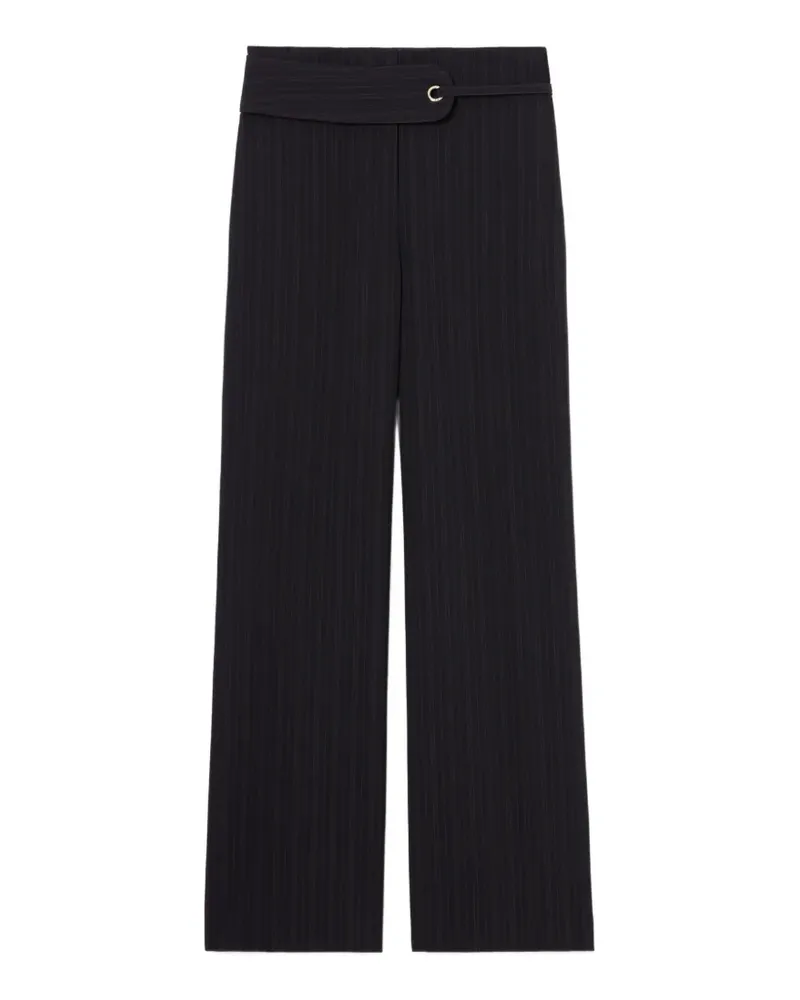 Claudie Pierlot Gerade Hose mit Streifen - Blau Blau