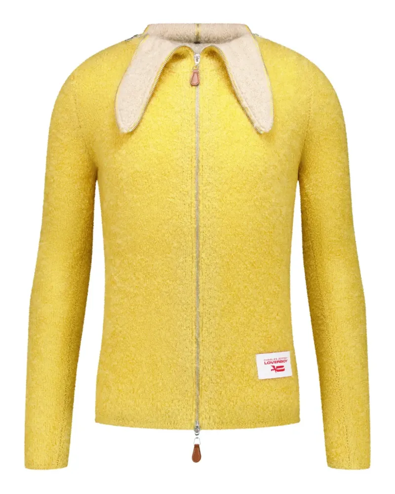 Charles Jeffrey Loverboy Pullover mit Reißverschluss - Gelb Gelb