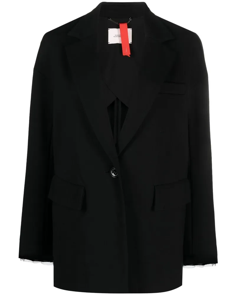 Dorothee Schumacher Blazer mit fallendem Revers - Schwarz Schwarz