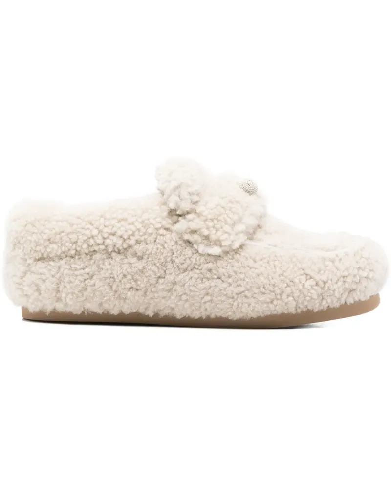 Fabiana Filippi Loafer aus Shearling - Nude Nude