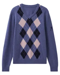 Pringle of Scotland Pullover mit Argyle-Muster Blau