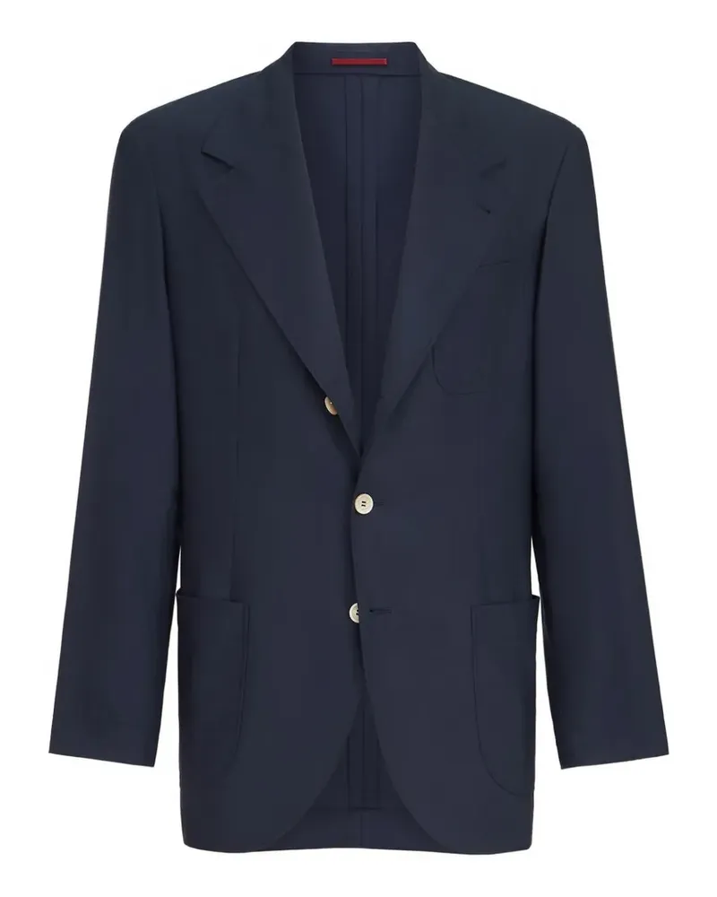 Brunello Cucinelli Batavia Sakko aus Kaschmir mit aufgesetzten Taschen - Blau Blau