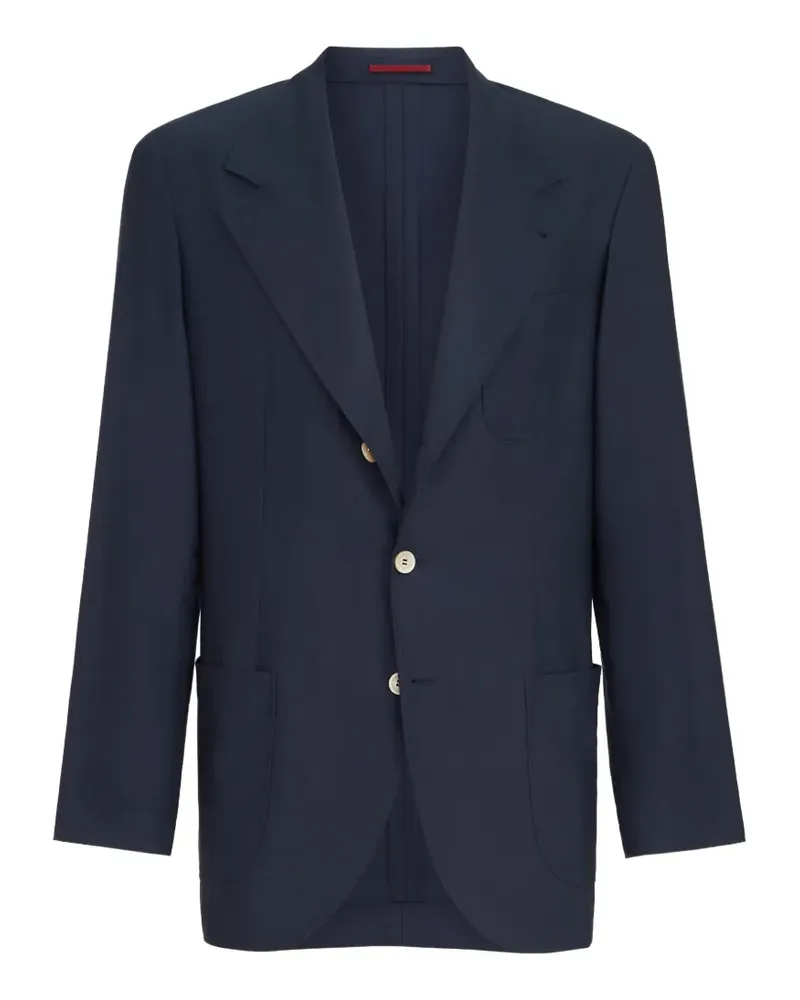 Brunello Cucinelli Batavia Sakko aus Kaschmir mit aufgesetzten Taschen - Blau Blau