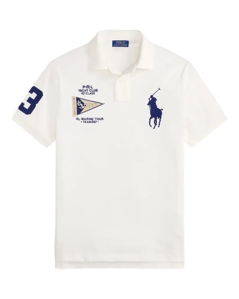Ralph Lauren Poloshirt mit Ponystickerei - Nude Nude