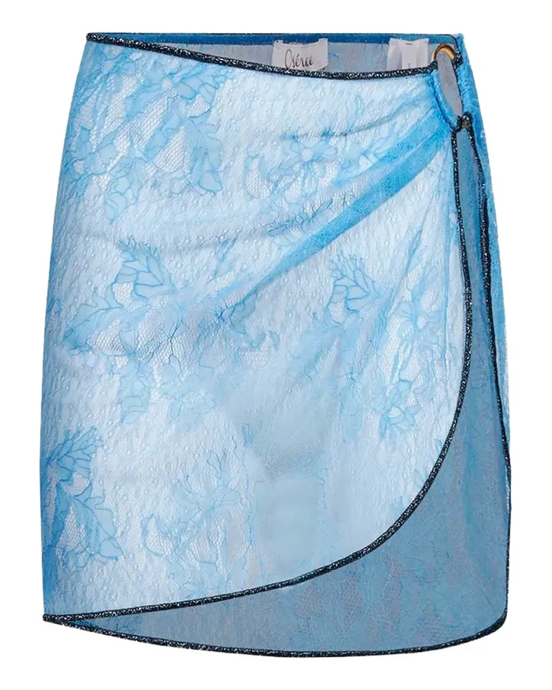 Oséree lace-overlay wrap cover-up skirt - Blau Blau