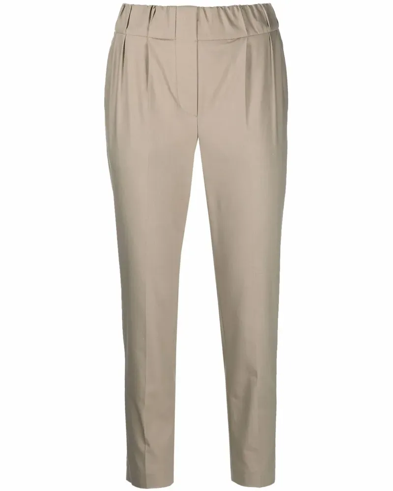 Brunello Cucinelli Gerade Cropped-Hose - Grün Grün