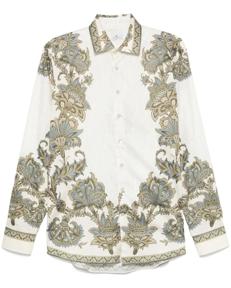 Etro Hemd mit Paisleymuster Nude