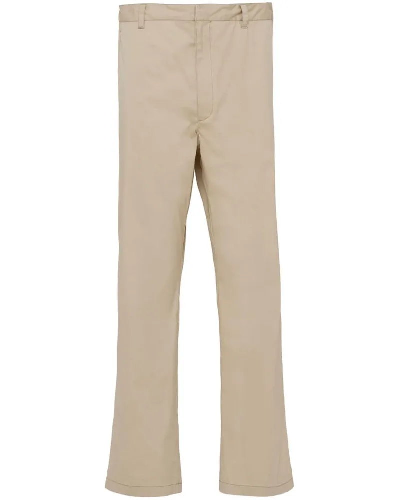 Prada Halbhohe Tapered-Hose - Nude Nude