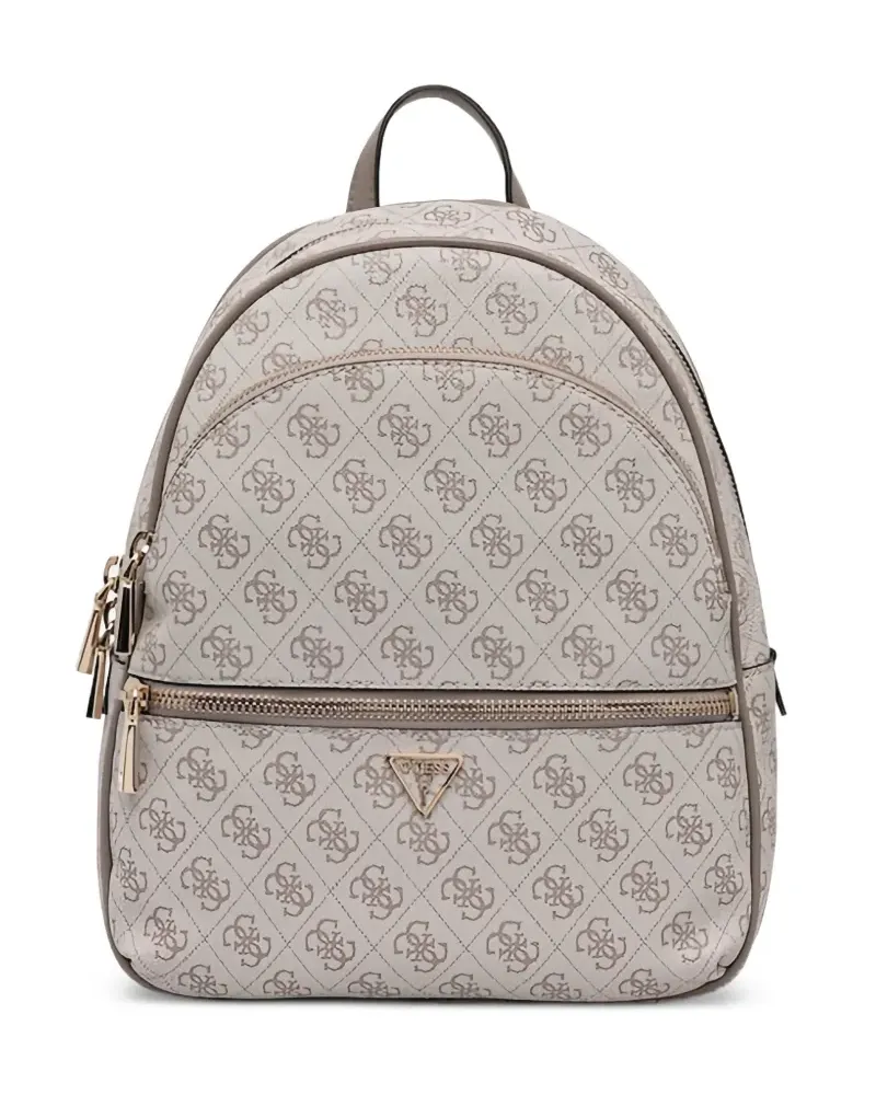 Guess pattern zip backpack - Nude Nude