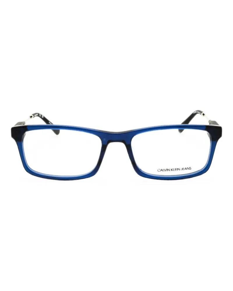 Calvin Klein Brille mit eckigem Gestell - Blau Blau