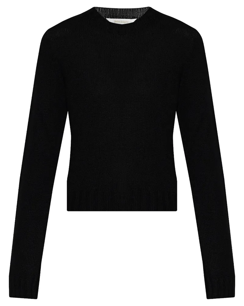 Palm Angels Pullover mit Logo-Stickerei - Schwarz Schwarz