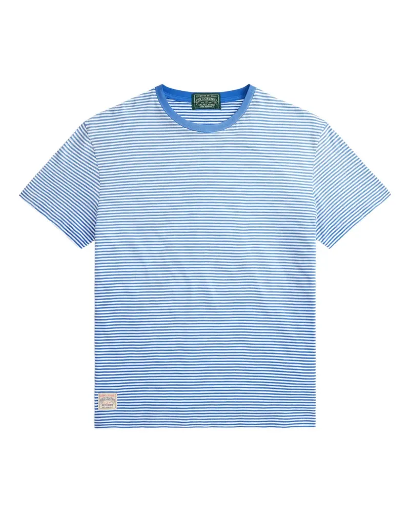 Ralph Lauren Gestreiftes T-Shirt - Blau Blau