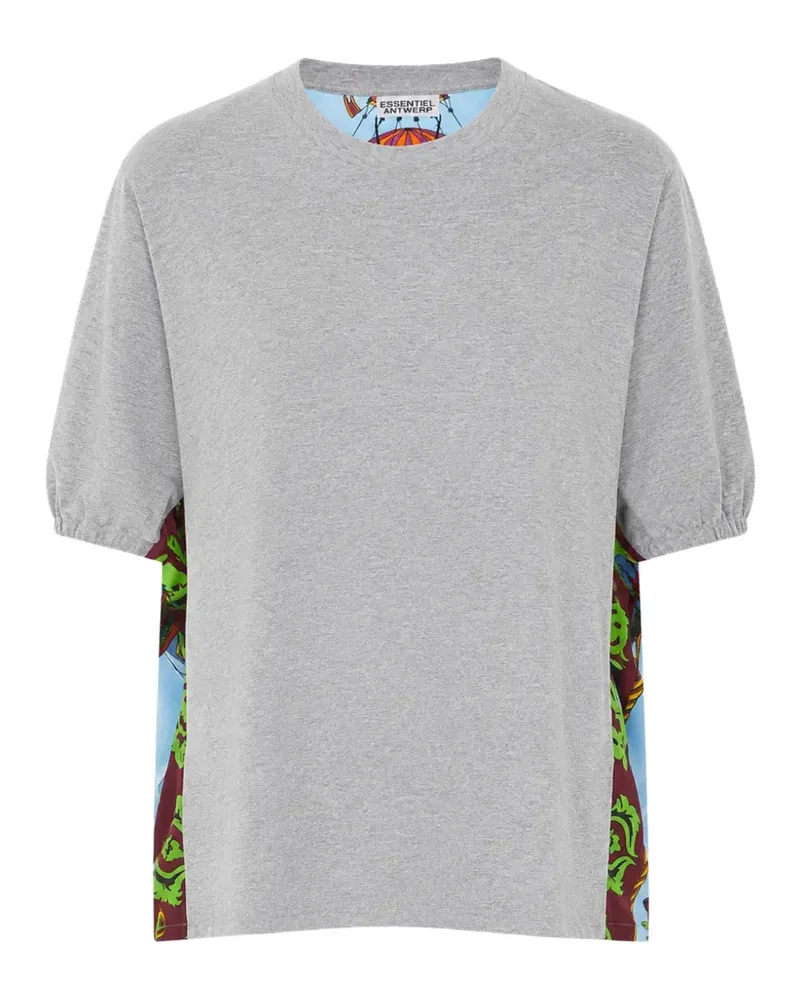 Essentiel Kos T-Shirt mit grafischem Print - Grau Grau