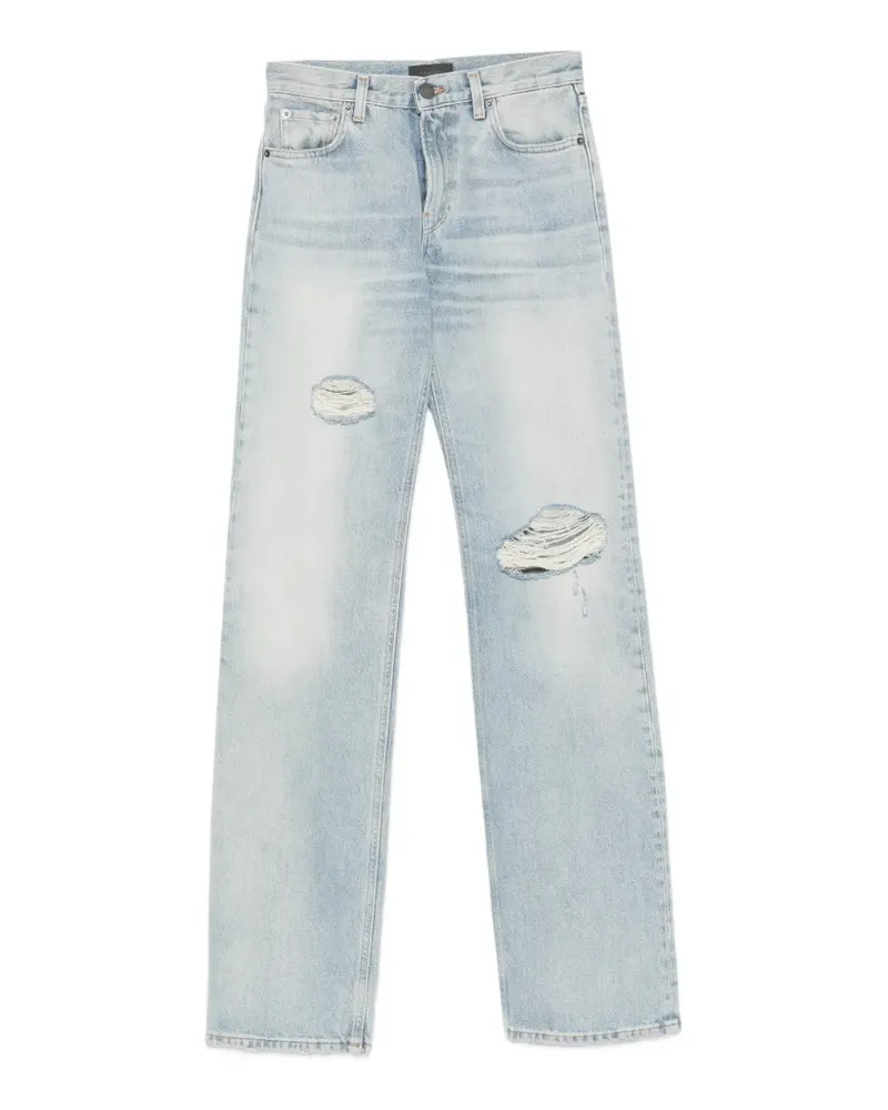 Haikure Gerade Jeans im Distressed-Look - Blau Blau