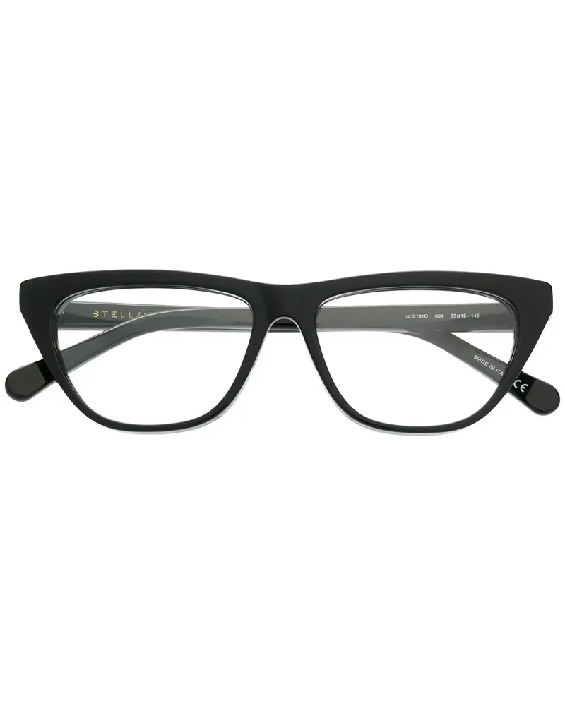 Stella McCartney Brille mit eckigem Gestell - Schwarz Schwarz