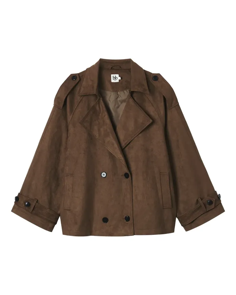b+ab Kurzer Trenchcoat - Braun Braun