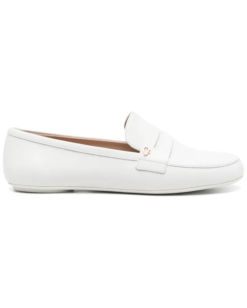 Gianvito Rossi Loafer aus Leder - Weiß Weiß