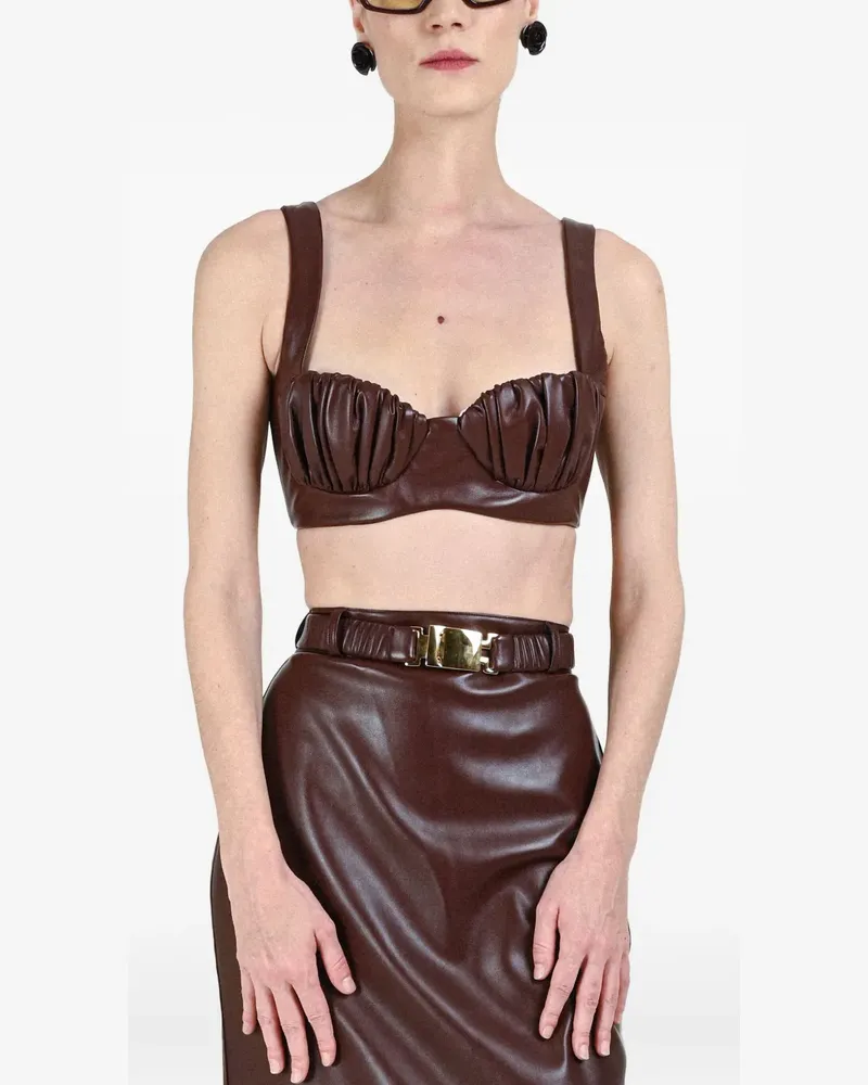 Rowen Rose gathered cup bra - Braun Braun