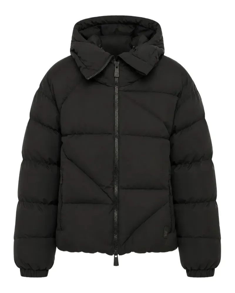 Bacon New Double hooded puffer jacket - Schwarz Schwarz