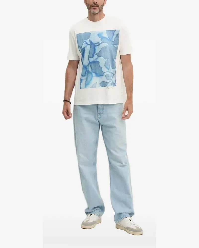 Paul Smith T-Shirt mit Blumen-Print - Weiß Weiß