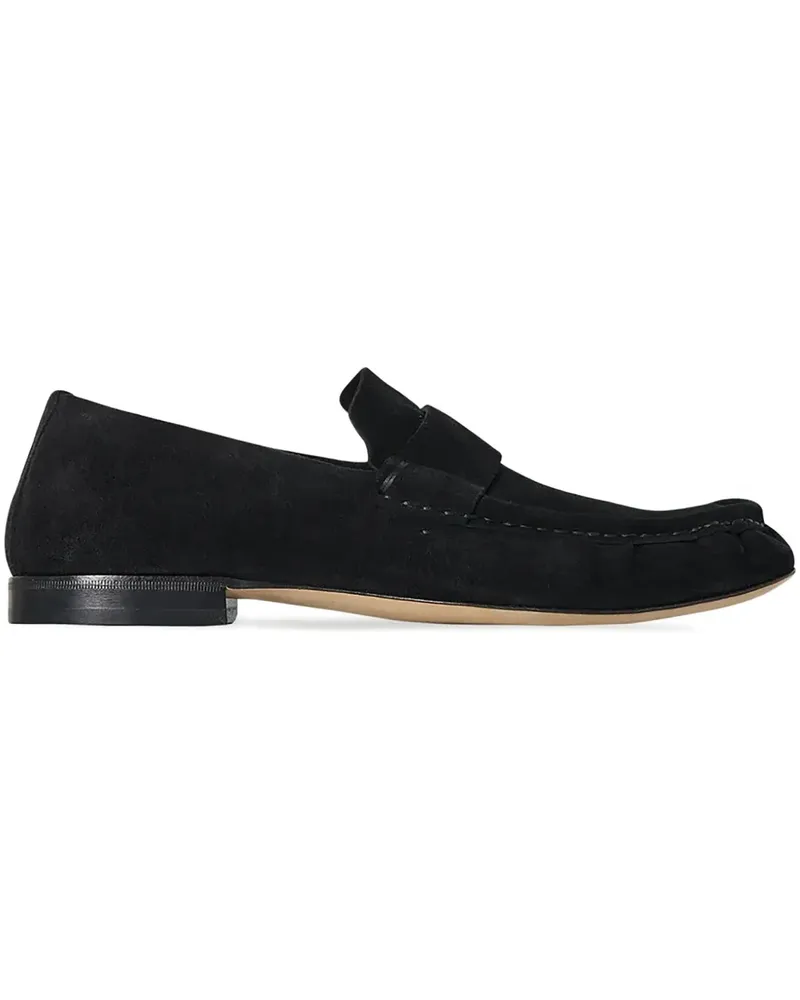 The Row Loafer aus Wildleder - Schwarz Schwarz